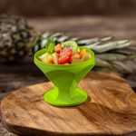 Taca-Caribe-de-Sobremesa-150ml-Verde-em-Polipropileno-Linha-Tropical-