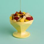 Taca-Caribe-de-Sobremesa-150ml-Amarelo-Claro-em-Polipropileno-Linha-Tendencias
