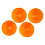 Conjunto-de-Taca-de-Sobremesa-Caribe-150ml-4-Pecas-Laranja-em-Polipropileno-Linha-Tropical