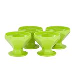 Conjunto-de-Taca-de-Sobremesa-Caribe-150ml-4-Pecas-Verde-em-Polipropileno-Linha-Tropical