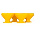 Conjunto-de-Taca-de-Sobremesa-Caribe-150ml-4-Pecas-Amarelo-em-Polipropileno-Linha-Tropical-