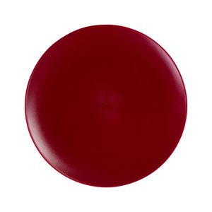 Prato Elegance Redondo 30cm Vermelho em Policarbonato Linha Profissional Cook VEM