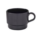 Xicara-Para-Cha-250ml-Preta-em-Policarbonato-Linha-Profissional-Cook