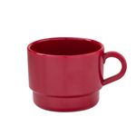 Xicara-Para-Cha-250ml-Vermelha-em-Policarbonato-Linha-Profissional-Cook