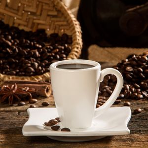 Xícara Para Café Com Pires Elegance 80ml Branca em Policarbonato Linha Profissional Cook