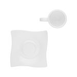 Xicara-Elegance-Para-Cafe-Com-Pires-80ml-Branca-em-Policarbonato-Linha-Profissional-Cook-