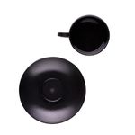 Xicara-Elegance-Para-Cha-Com-Pires-250ml-Preta-em-Policarbonato-Linha-Profissional-Cook-