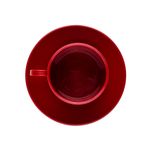 Xicara-Elegance-Para-Cha-Com-Pires-250ml-Vermelha-em-Policarbonato-Linha-Profissional-Cook-