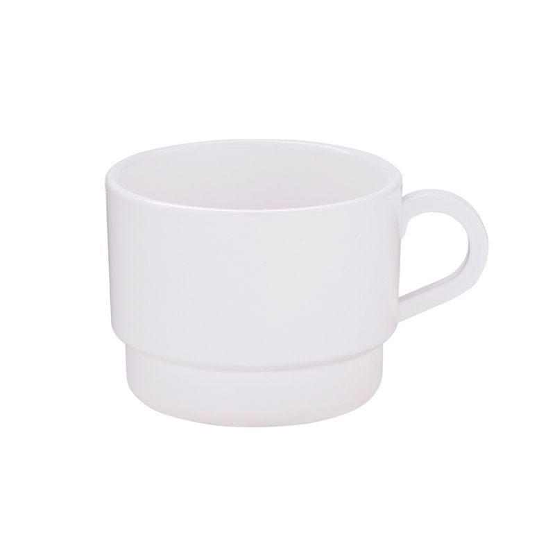 Xicara-Para-Cha-250ml-Branca-em-Polipropileno-Linha-Elegance
