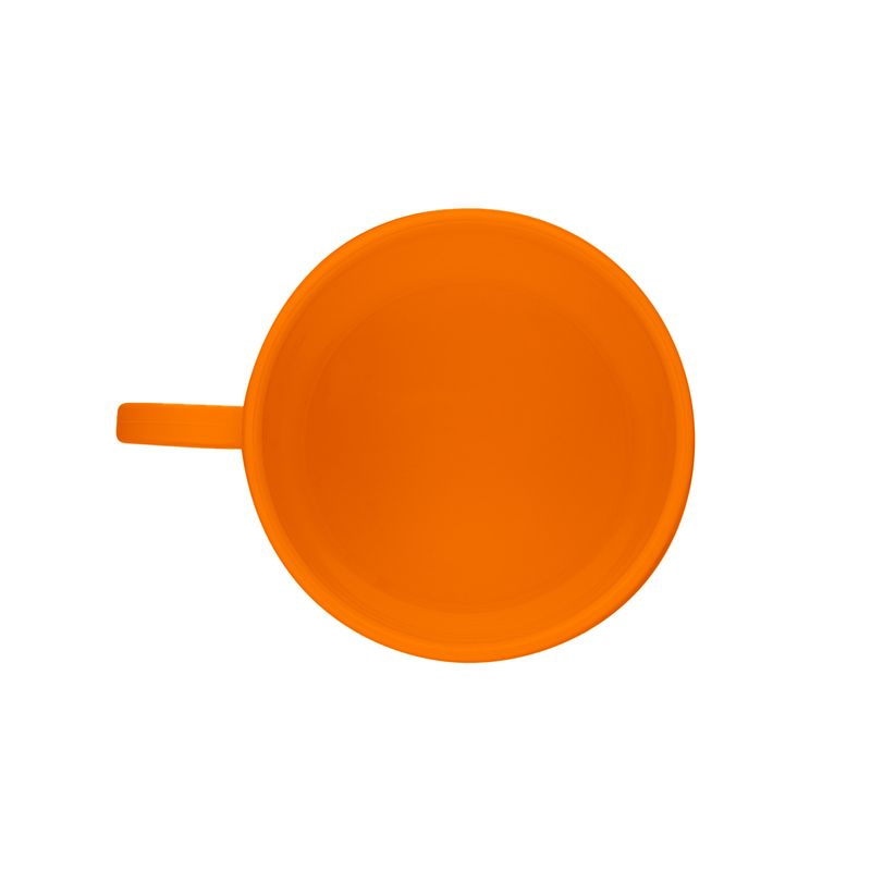 Xicara-Para-Cha-250ml-Laranja-em-Polipropileno-Linha-Elegance-