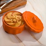Pote-Gourmet-Bliss-com-Tampa-150ml-Laranja-em-Silicone