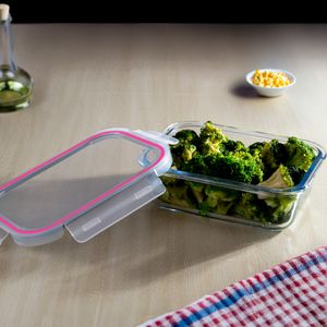 Conjunto 3 Potes Médios 1040ml Glass&Go Hermético em Vidro