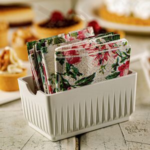 Porta Sachê Elegance Branco em Policarbonato Linha Profissional Cook