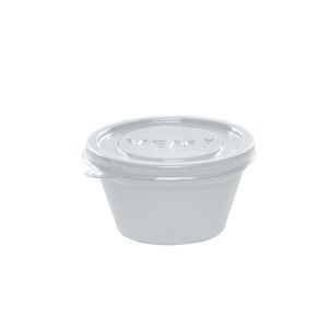 Tampa Descartável Para Ramequim 90ml Natural em PVC - 6.000 Unidades