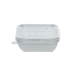 Tampa Descartável Para Travessa 11x11 250ml Natural em PVC - 1.800 Unidades