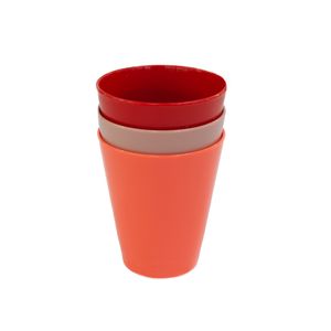 Kit Copo Fresc Infantil 350ml Colorido em Polipropileno Linha Alegria