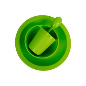 Kit Refeição Infantil Linha Alegria Verde em Polipropileno