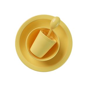 Kit Refeição Infantil Linha Alegria Amarelo em Polipropileno