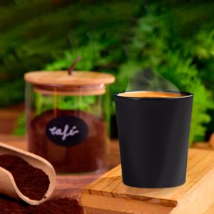 Copo Fresc Redondo 200ml Preto em Polipropileno Linha Tropical VEM