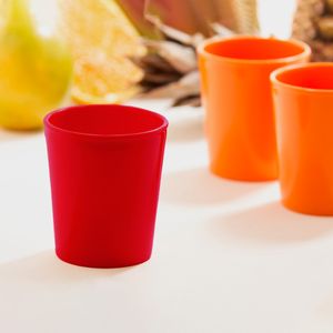 Copo Fresc Redondo 200ml Vermelho em Polipropileno Linha Tropical VEM