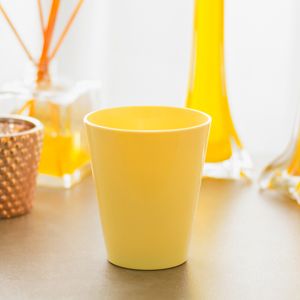 Copo Fresc Redondo 350ml Amarelo Claro em Polipropileno Linha Tendência VEM