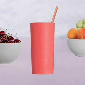 Copo Long Drink 300ml Coral em Polipropileno Linha Tendência VEM