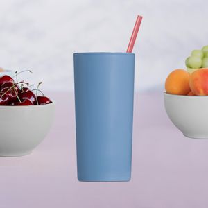 Copo Long Drink 300ml Azul em Polipropileno Linha Tendência VEM