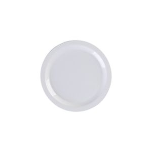 Prato Elegance Raso Redondo 19cm Branco em Policarbonato Linha Profissional Cook VEM