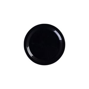 Prato Elegance Raso Redondo 19cm Preto em Polipropileno Linha Tropical VEM
