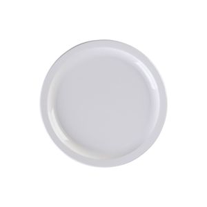 Prato Elegance Raso Redondo 25cm Branco em Policarbonato Linha Profissional Cook VEM