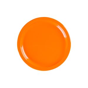 Prato Elegance Raso Redondo 25cm Laranja em Polipropileno Linha Tropical VEM