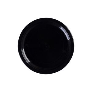 Prato Elegance Raso Redondo 25cm Preto em Polipropileno Linha Tropical VEM