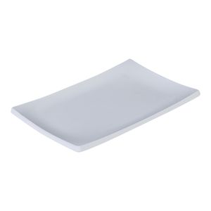 Prato Oriental Retangular 14x20 Branco em Policarbonato Linha Profissional Cook VEM