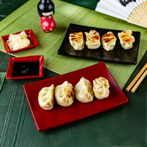 Prato Oriental Retangular 14x20 Vermelho em Policarbonato Linha Profissional Cook VEM