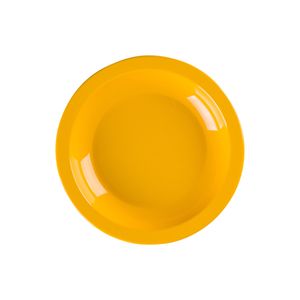 Prato Elegance Fundo Redondo 22cm Amarelo em Polipropileno Linha Tropical VEM