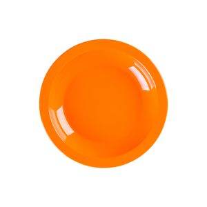Prato Elegance Fundo Redondo 22cm Laranja em Polipropileno Linha Tropical VEM