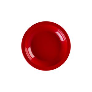 Prato Elegance Fundo Redondo 22cm Vermelho em Polipropileno Linha Tropical VEM