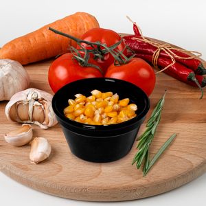 Ramequim Cheff 90ml Preto em Policarbonato Linha Profissional Cook VEM