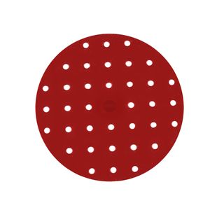 Tapete para Air Fryer Perfurado Redondo 19cm em Vermelho em Silicone