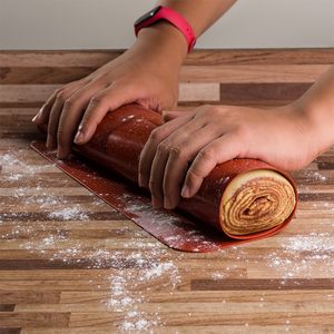 Tapete Culinário Retangular 33x40 Vermelho em Silicone