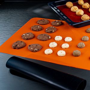 Tapete Culinário Retangular 40x60 Laranja em Silicone