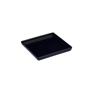 Prato Square Quadrado 13,5x13,5 Preto em Policarbonato Linha Profissional Cook VEM