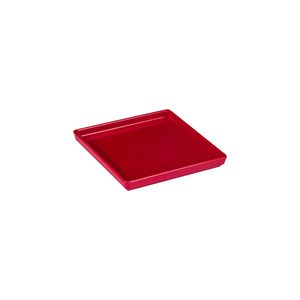 Prato Square Quadrado 13,5x13,5 Vermelho em Polipropileno Linha Tropical VEM