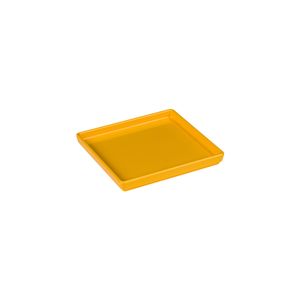 Prato Square Quadrado 13,5x13,5 Amarelo em Polipropileno Linha Tropical VEM