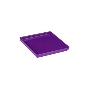 Prato Square Quadrado 13,5x13,5 Roxo em Polipropileno Linha Tropical VEM