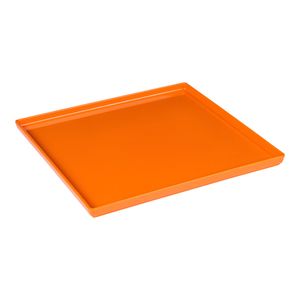 Prato Square Quadrado 27x27 Laranja em Polipropileno Linha Tropical VEM