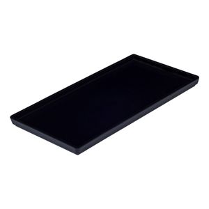 Prato Square Retangular 13,5x27 Preto em Policarbonato Linha Profissional Cook VEM