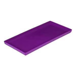 Prato Square Retangular 13,5x27 Roxo em Polipropileno Linha Tropical VEM