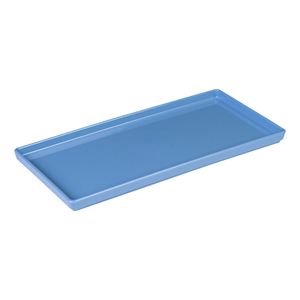 Prato Square Retangular 13,5x27 Azul em Polipropileno Linha Tendência VEM