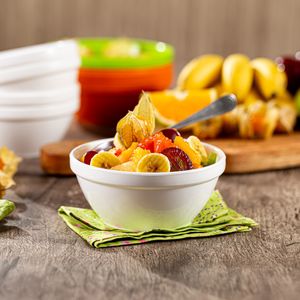 Sopeira Cheff Redonda 250ml Branca em Polipropileno Linha Tropical VEM
